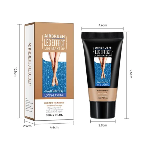 Miniatura 8 de Maquillaje de piernas impermeable sin transferencia, maquillaje para cubrir venas de piernas, loción de maquillaje corrector corporal de larga