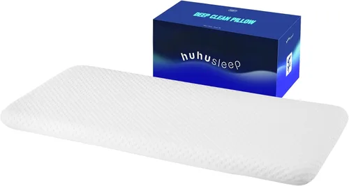 Almohada fina de espuma viscoelástica para personas que duermen boca abajo, tamaño King de 1.75 pulgadas, de perfil bajo, para dormir, almohada