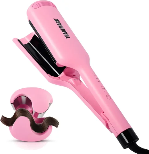 Miniatura 8 de Trademark Beauty - Ondulador de pelo de tres barriles, rizador, 1.25 pulgadas, ondas de playa, rizador de pelo de temperatura ajustable, Babe Waves