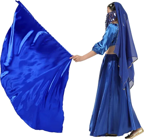 Miniatura 7 de Set de Banderas de Adoración MUNAFIE (2 Banderas + 2 Varillas Telescópicas + 1 Bolsa de Almacenamiento), banderas de adoración para danza en la Azul