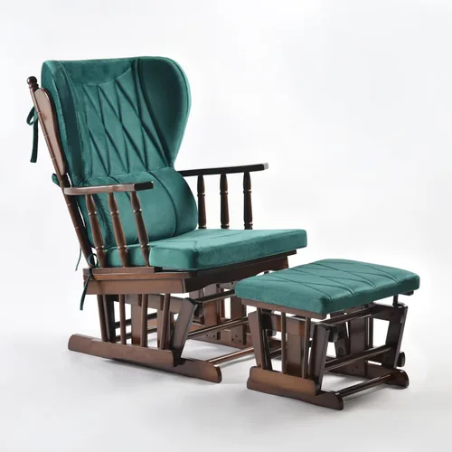 Miniatura 12 de Juego de silla y otomana Comfort Deluxe Glider (Plata)