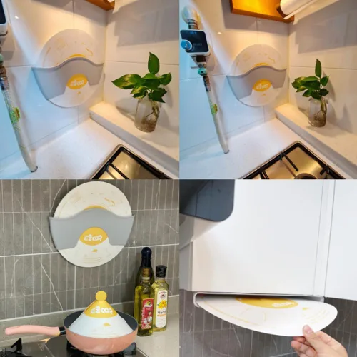 Miniatura 7 de Easy Cap - Tapas de papel desechables para sartenes, protector de salpicaduras de aceite, cubierta antigrasa, ajuste universal para prueba