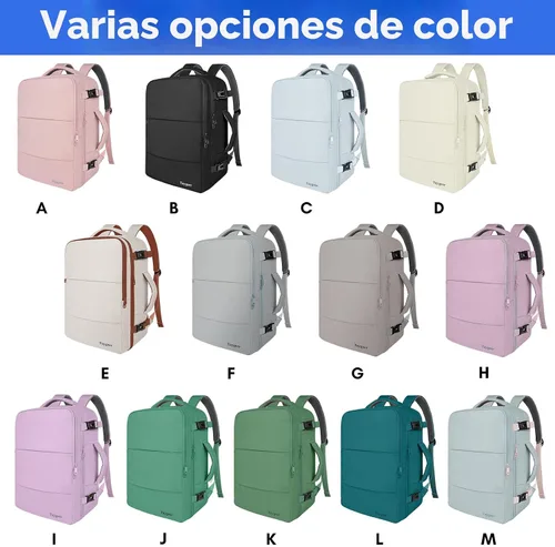 Miniatura 3 de Taygeer Mochila de viaje para laptop para hombres y mujeres, mochila de viaje aprobada por avión con bolsillo para botella de agua, bolsa de Negro