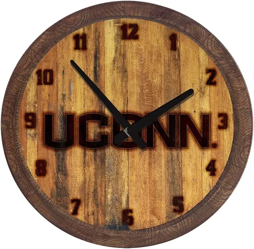 Miniatura 29 de The Fan-Brand NCAA Oklahoma Sooners: Reloj de pared con parte superior de barril de imitación para decoración de bar, decoración de fiesta