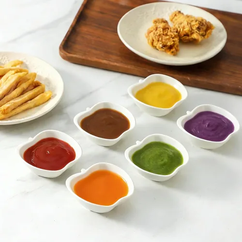 Miniatura 6 de UIBFCWN Paquete de 12 cuencos de cerámica para salsa, platos de salsa de soja de 2 onzas, cuencos/platos de salsa blanca, cuencos para pellizcar