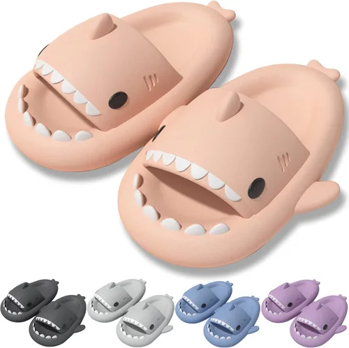 MUMIK Sandalias de tiburón para niños, pantuflas de tiburón mejoradas, sandalias de tiburón en la nube, antideslizantes, suela gruesa, cómodas,