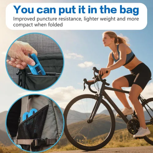 Miniatura 4 de Paquete de 4 tubos interiores ultraligeros de TPU para bicicleta, 700x18C/23C/25C/28C/30C/32C Presta 45/65/3.346 in para viajes diarios, conducción