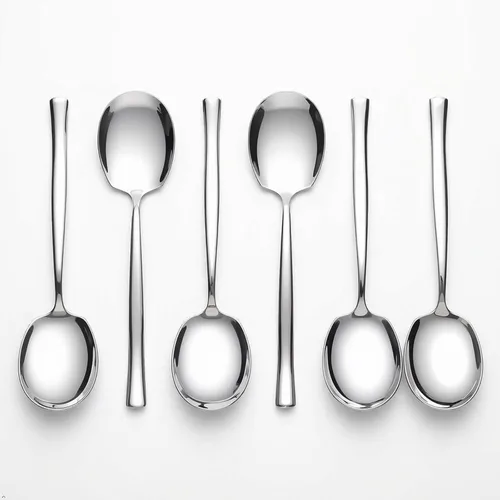 Miniatura 7 de Cuchara de servir buffet de acero inoxidable de 6 piezas, 6 cucharas grandes para servir
