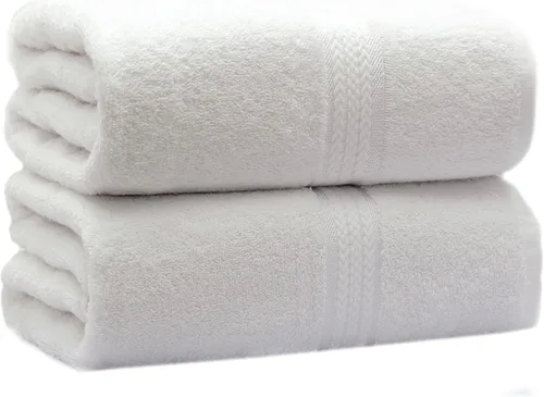 COTTON CRAFT Toallas de baño ultrasuaves – Paquete de 2 – 35 x 70 pulgadas – Absorbentes de secado rápido de lujo cotidiano Hotel Baño Spa Gimnasio