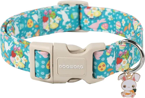 Miniatura 13 de DOGWONG Collar de perro de San Valentín, collar de perro con estampado de corazones para perros grandes, lindos collares de primavera, hembra