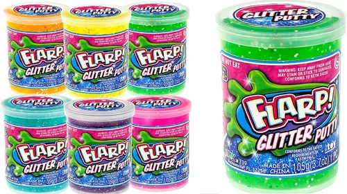 Miniatura 6 de JA-RU Flarp - Masilla con purpurina (1 unidad) – Masilla de ruido perfumada colorida para niños, juguete para aliviar el estrés, recuerdos de fiesta
