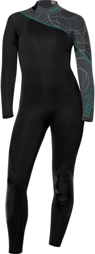 Miniatura 11 de BARE Traje de neopreno completo Elate de 0.276 in para mujer, cómodo material de neopreno de alta elasticidad, manga larga, ideal para todos