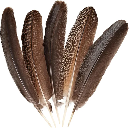 Miniatura 13 de Daieeparty 12 plumas de faisán a granel, plumas manchadas naturales para manualidades, decoración del hogar