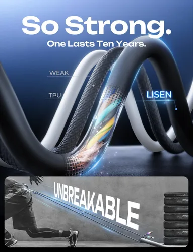 Miniatura 5 de Cable USB C de LISEN de 3 pies para cargador Samsung tipo C, cable de carga 4 en 1 con luz, cable de carga múltiple para iPhone 16 15 14 Pro Rosa