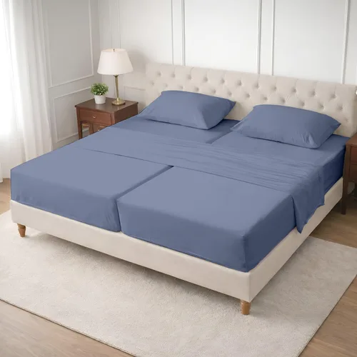 Miniatura 75 de SGI bedding Sábanas de Algodón Egipcio 100% Tamaño Full XL – Juego de Sábanas de 600 Hilos, Suaves, Frescas, Bolsillo Profundo de 16", Ropa de Cama