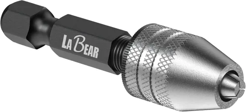 LABEAR - Adaptador Mini Sin Llave para Portabrocas de ¼ Pulgada con Vástago Hexagonal | Capacidad de 0.3-3.2mm para Brocas Micro para