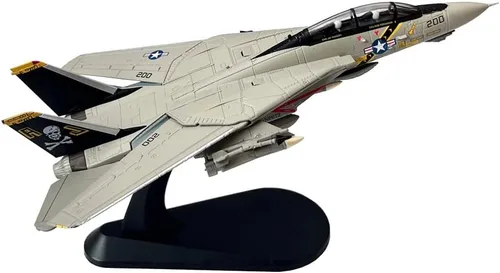 Miniatura 3 de Grumman F-14 F-14A F-14B F-14D Tomcat Fighter Aviones de combate de metal militar fundido a presión modelo de avión de metal (F-14A)
