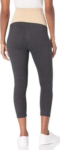 Miniatura 5 de Motherhood Maternity Women's Essential Stretch Secret Fit Over the Belly Leggings Full Length & Crop Length XS-3X 1 & 2 Packs