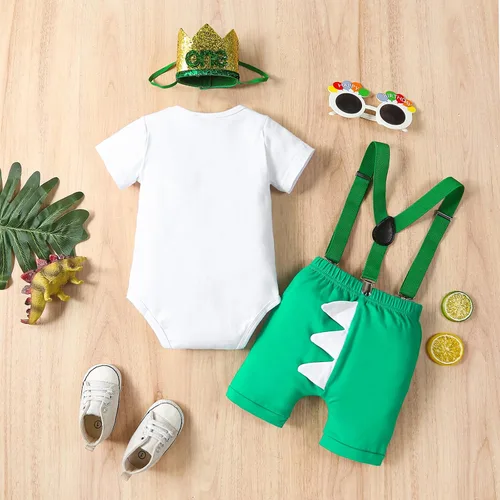 Miniatura 3 de Conjunto de pantalones y tirantes para bebé niño de un primer cumpleaños