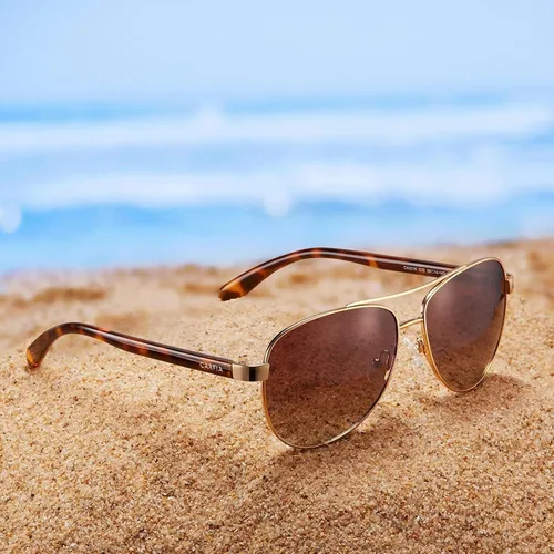Miniatura 10 de CARFIA Gafas de sol polarizadas para mujer, protección UV, brazos de acetato, marco de metal, sombras para mujer, CA3216