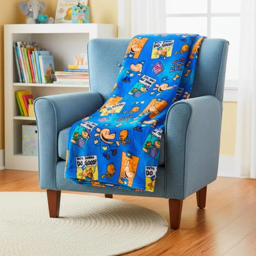 Franco Dog Man Supa Book - Ropa de cama para niños, manta de felpa súper suave y acogedora, 40 x 50 pulgadas, (producto oficial)