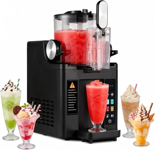 Máquina de granizado y máquina de helado de servicio suave, máquina de granizado para el hogar, máquina de bebidas congeladas, no necesita hielo,