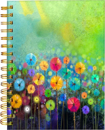 Miniatura 10 de iampanda Cuaderno de diario en espiral, encuadernación fuerte de doble alambre con papel de primera calidad para niñas y mujeres, 60 hojas A5