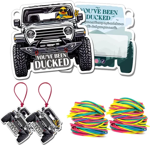 Miniatura 18 de You've Been Ducked - Tarjeta de juego, tarjeta de juego para Jeep o SUV, etiquetas de pato, pato de goma para etiquetas, diseño de automóvil de 4 4