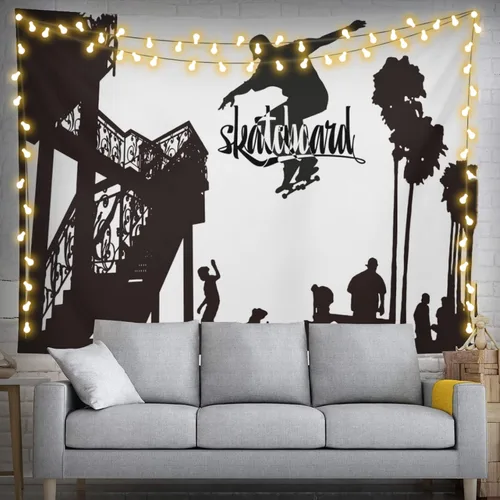 Miniatura 9 de feelacle Tapiz de vaca de granja de 60 x 40 pulgadas para colgar en la pared, decoración de fiesta, decoración del hogar para dormitorio, sala