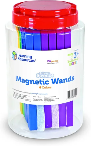 Miniatura 4 de Learning Resources Varitas magnéticas, exploración científica, habilidades de observación, juego de 24, a partir de 5 años