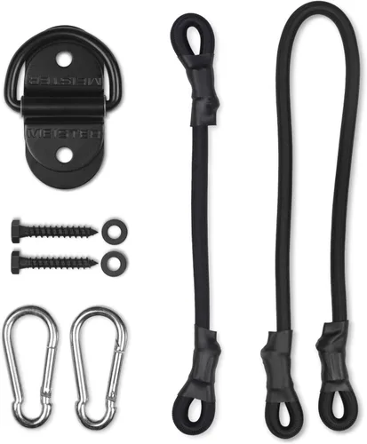 Miniatura 3 de Meister Kit de montaje de anclaje de piso con anillo en D de bolsa pesada de doble extremo con bungees - negro