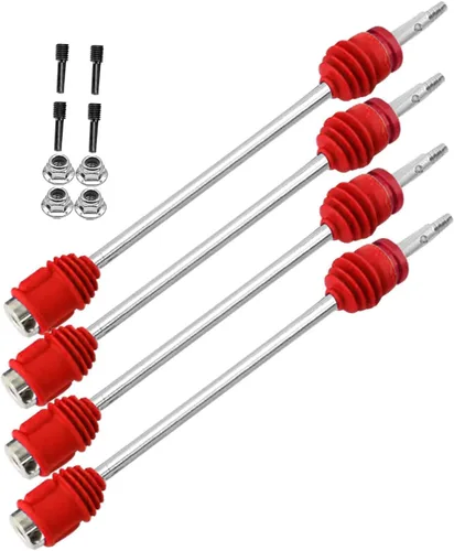 Miniatura 9 de RC Upgrades Pieza para 1/10 T-Maxx/Revo/E-Maxx (primera generación), ejes de eje de transmisión delantero trasero #45 de acero #45, piezas de Negro