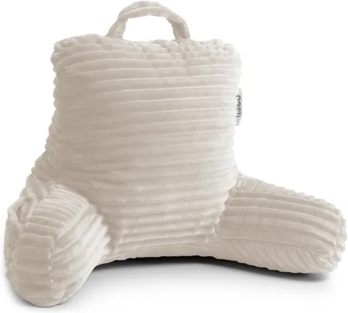 Miniatura 10 de Nestl Almohada de lectura para niños y adolescentes con espuma viscoelástica triturada, almohadas de respaldo de felpa de corte lujoso para leer