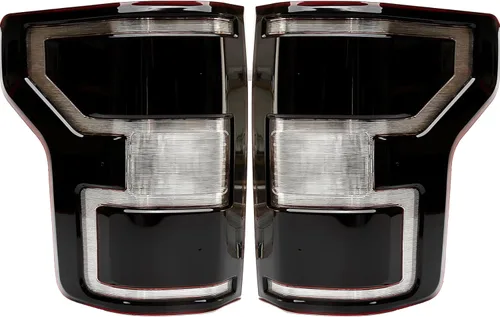 Miniatura 8 de Carcasa de luz trasera compatible con lámparas de freno traseras del lado del conductor y del pasajero de Ford F150 F-150 2004-2008
