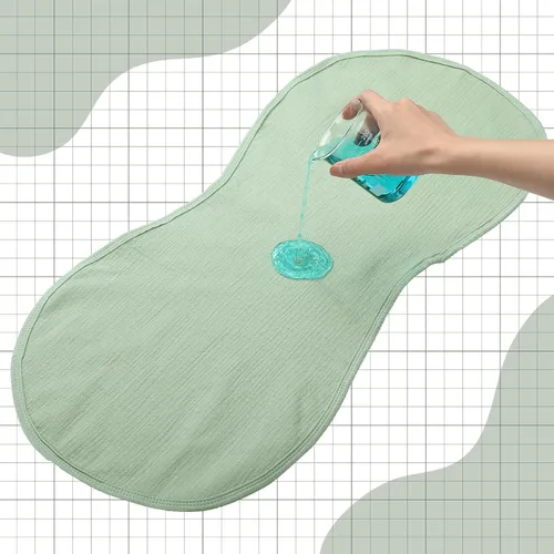 Miniatura 4 de Hahafelt 3 piezas de almohadillas para cambiador con forma de maní, impermeables, de algodón orgánico, almohadillas de maní cálidas para la espalda
