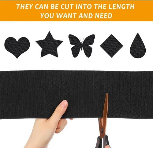 Miniatura 4 de Waydress Cinta adhesiva de nailon de doble cara de 6 pulgadas de ancho para sofá, cojines, alfombras, tela de costura, proyectos de bricolaje