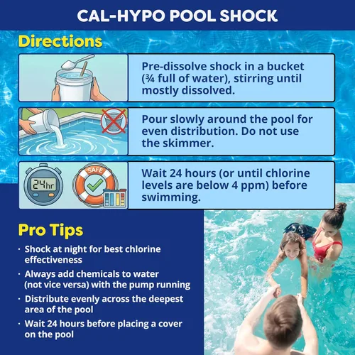 Miniatura 3 de In The Swim Pool Shock - Desinfectante granular Cal-Hypo 68% para agua cristalina - Defiende contra bacterias, algas y microorganismos - 25 libras