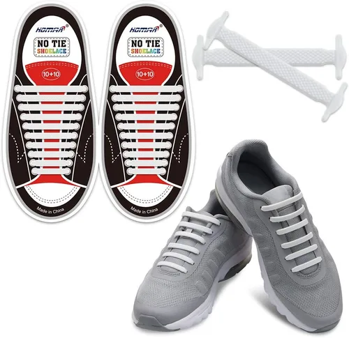 HOMAR - Cordones sin lazo para niños y adultos, cordones elásticos de silicona sin atar