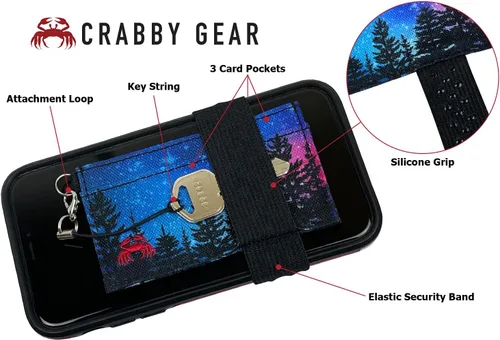Miniatura 16 de Cartera minimalista fina – Serie Adventure – Lleva tarjetas, efectivo, teléfono, llaves – Se sostiene de forma segura para un fácil acceso – Cartera