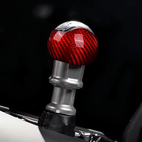 Miniatura 6 de AIRSPEED Para Mustang - Cubierta de la perilla de la palanca de cambios de fibra de carbono, accesorios interiores, calcomanía para Ford Mustang