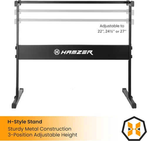 Miniatura 4 de Hamzer Teclado de piano digital de 61 teclas para principiantes, kit de teclado de piano electrónico con soporte, taburete, auriculares, micrófono