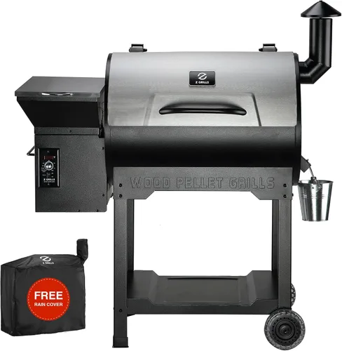 Miniatura 11 de Z GRILLS Parrilla Ahumadora Eléctrica de Pellets de Madera con Controlador PID 3.0, Temperatura Máxima de 450 °F, Parrilla y Ahumador 8 en 1