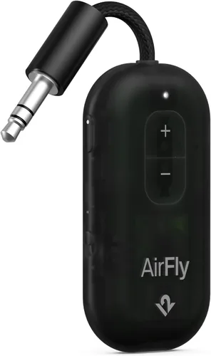 Miniatura 13 de Twelve South AirFly Pro - Transmisor/receptor de audio inalámbrico Bluetooth para hasta 2 AirPods/auriculares inalámbricos; uso con cualquier Negro