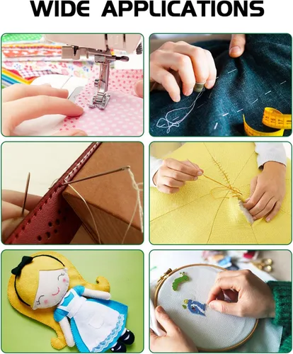 Miniatura 6 de Hilo de tapicería extra fuerte FIVEIZERO, hilo de nailon unido rojo de 1000 metros para denim, cuero, manualidades, máquina, bricolaje y hogar