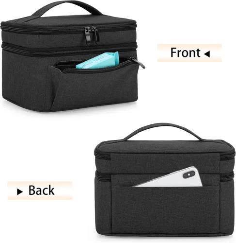 Miniatura 4 de BAFASO Bolsa para extractor de leche (compatible con bomba Medela en estilo) con una almohadilla impermeable para piezas de bomba de carga, funda