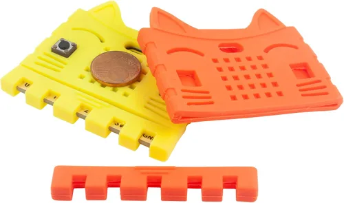 Miniatura 8 de Paquete de 2 fundas protectoras de silicona para BBC Micro:bit V2 Desarrollo de bricolaje fácil de instalar, amarillo y naranja