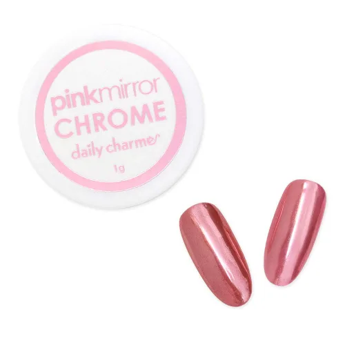 Miniatura 3 de Polvo de uñas cromado cromado diario, 0.03 oz, polvo de inmersión metálico para arte de uñas, polvo cromado de manicura con efecto espejo, manicura