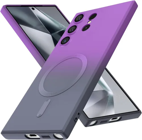 Miniatura 15 de Funda magnética para Samsung Galaxy S23 Ultra, bonita funda protectora delgada de TPU suave a prueba de golpes, protección de pantalla y cámara