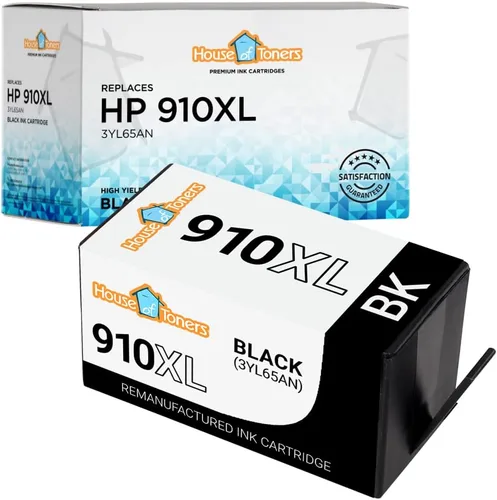 Houseoftoners Cartuchos de tinta remanufacturados de alto rendimiento de repuesto para HP 910XL Negro Officejet Pro 8025 8022 8020 8010e 8012e 8014e