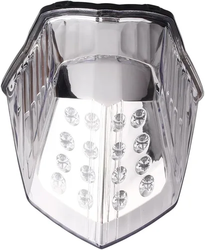 Miniatura 2 de motocicleta integrada luz trasera LED freno cola luz compatible para Yamaha XJ6 2009 2010 2011 2012 lente transparente